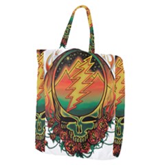 Grateful Steal Your Face Deadhead Hippie Logo Symbol Giant Grocery Tote by Loisa77