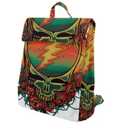 Grateful Steal Your Face Deadhead Hippie Logo Symbol Flap Top Backpack by Loisa77