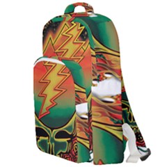 Grateful Steal Your Face Deadhead Hippie Logo Symbol Double Compartment Backpack by Loisa77