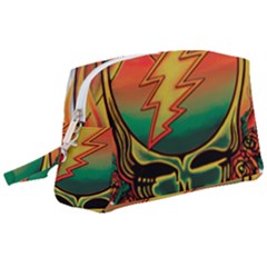 Grateful Steal Your Face Deadhead Hippie Logo Symbol Wristlet Pouch Bag (large) by Loisa77