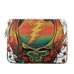 Grateful Steal Your Face Deadhead Hippie Logo Symbol 13  Vertical Laptop Sleeve Case With Pocket by Loisa77