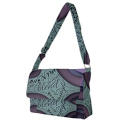 Converge Diverge Mingle Mix Divide Full Print Messenger Bag (l) by Paksenen