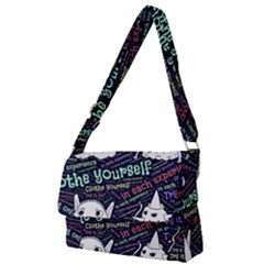 Experience Feeling Clothing Self Full Print Messenger Bag (l) by Paksenen