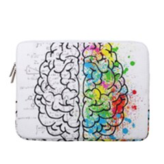 Brain Mind Psychology Idea Drawing 13  Vertical Laptop Sleeve Case With Pocket by Loisa77