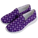 White pentacle and purple pattern Women s Lightweight Slip Ons View2