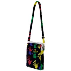 Handprints Hand Print Colourful Multi Function Travel Bag by Apen