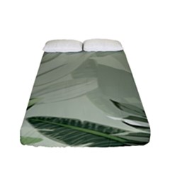 Banana Leaf Plant Pattern Fitted Sheet (full/ Double Size) by anzea