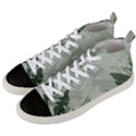 Banana Leaf Plant Pattern Men s Mid-Top Canvas Sneakers View2