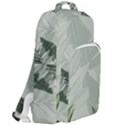 Banana Leaf Plant Pattern Double Compartment Backpack View2