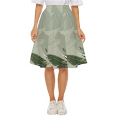 Banana Leaf Plant Pattern Classic Short Skirt by anzea