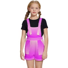 Gradient Pink - Pastel Yellow Pink Rosa Kids  Short Overalls by 2607694c