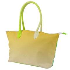 Gradient  Green, Yellow Canvas Shoulder Bag by 2607694c