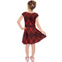 pattern red black, Kids  Short Sleeve Dress View2