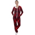 pattern red black, Women s Tracksuit View1