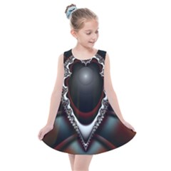 Fractal Eye Kids  Summer Dress by dedoma