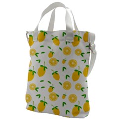 Illustrations Lemon Citrus Fruit Yellow Canvas Messenger Bag by anzea