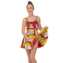 Colorful 3d Social Media Inside Out Casual Dress View3