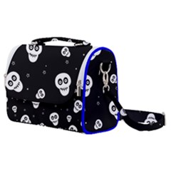 Skull Pattern Satchel Shoulder Bag by Ket1n9