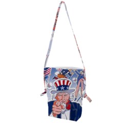 Independence Day United States Of America Folding Shoulder Bag by Ket1n9