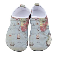 Vintage Old Antique World Map Women s Sock-style Water Shoes by Bedest