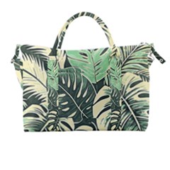 Abstract Art Tropical Leaves Carry-on Travel Shoulder Bag by Valentinaart