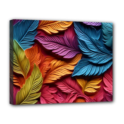 Autumn Canvas 14  X 11  (stretched) by zappwaits