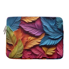 Autumn 14  Vertical Laptop Sleeve Case With Pocket by zappwaits