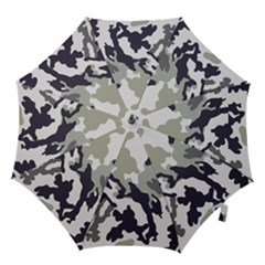 Camo Army Black White Hook Handle Umbrellas (large) by Loisa77