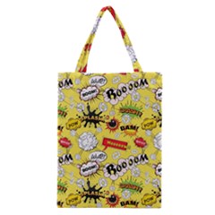 Cartoon Comics Pattern Classic Tote Bag by Loisa77