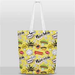 Cartoon Comics Pattern Full Print Rope Handle Tote (small) by Loisa77