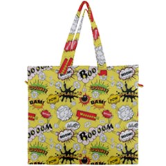 Cartoon Comics Pattern Canvas Travel Bag by Loisa77