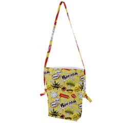 Cartoon Comics Pattern Folding Shoulder Bag by Loisa77