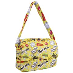 Cartoon Comics Pattern Courier Bag by Loisa77