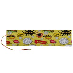 Cartoon Comics Pattern Roll Up Canvas Pencil Holder (l) by Loisa77