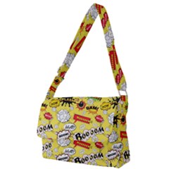 Cartoon Comics Pattern Full Print Messenger Bag (l) by Loisa77