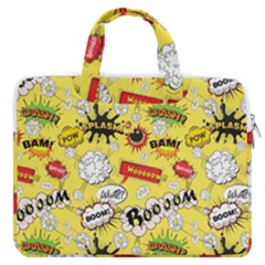 Cartoon Comics Pattern Macbook Pro 15  Double Pocket Laptop Bag  by Loisa77