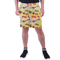 Cartoon Comics Pattern Men s Pocket Shorts by Loisa77