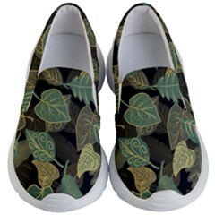 Autumn Fallen Leaves Dried Leaves Kids Lightweight Slip Ons by Grandong