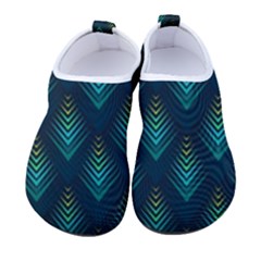 Peacock Texture 3d Pattern Peacock Texture Women s Sock-style Water Shoes by Loisa77