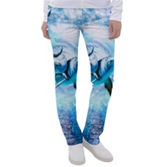 Dolphin Blue Fantasy Women s Casual Pants by Loisa77