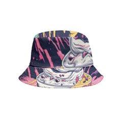 Dessert Chocolate Cream Inside Out Bucket Hat (kids) by Loisa77