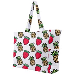 Strawberries Pineapples Fruits Simple Shoulder Bag by Loisa77