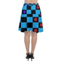 Background Pattern Geometric Game Chiffon Wrap Front Skirt View2