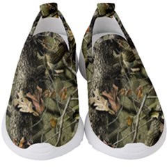 Realtree Camo Seamless Pattern Kids  Slip On Sneakers