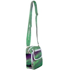 Northern Lights Green Aurora Borealis Shoulder Strap Belt Bag by Perong