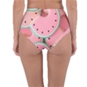 Aesthetic Cute Kawaii Watermelon Reversible High-Waist Bikini Bottoms View4