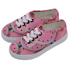 Aesthetic Cute Kawaii Watermelon Kids  Classic Low Top Sneakers by Perong