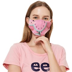 Aesthetic Cute Kawaii Watermelon Fitted Cloth Face Mask (adult) by Perong