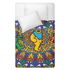 Dead Dancing Bears Grateful Dead Pattern Duvet Cover Double Side (single Size) by Grandong