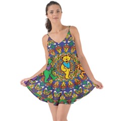 Dead Dancing Bears Grateful Dead Pattern Love The Sun Cover Up by Grandong